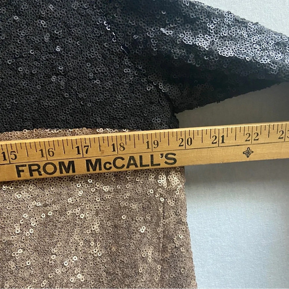 Weill Paris sequin black gold jacket Sz M - Picture 7 of 8